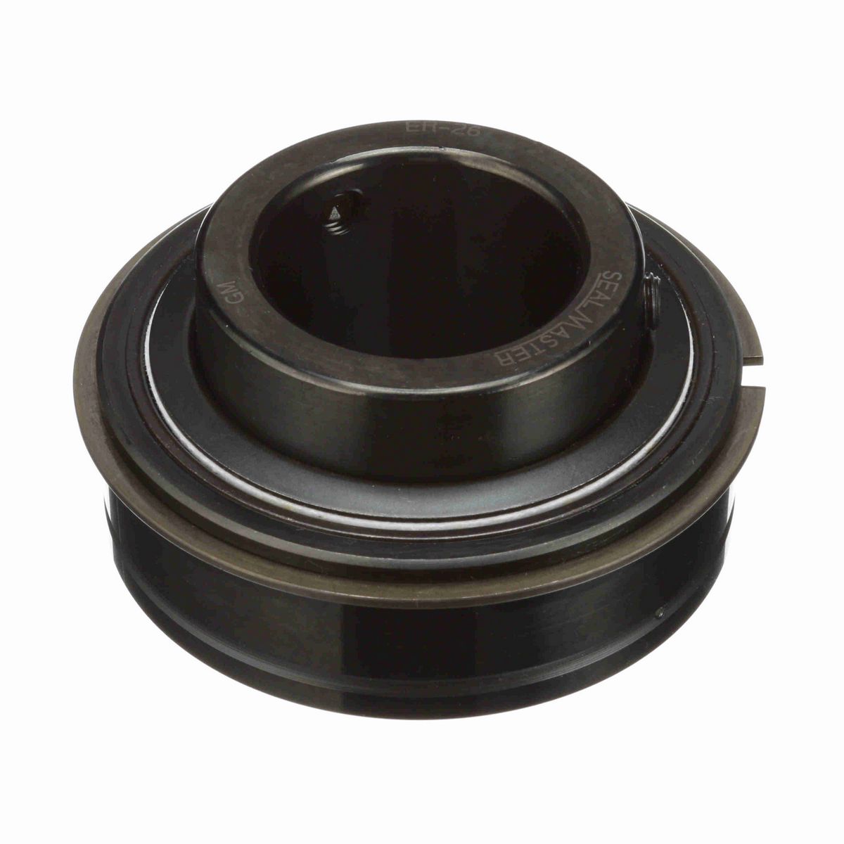 Sealmaster Mounted Insert Only Ball Bearing - 52100 Bearing Steel, Black Oxided - Setscrew Lock - ER-26