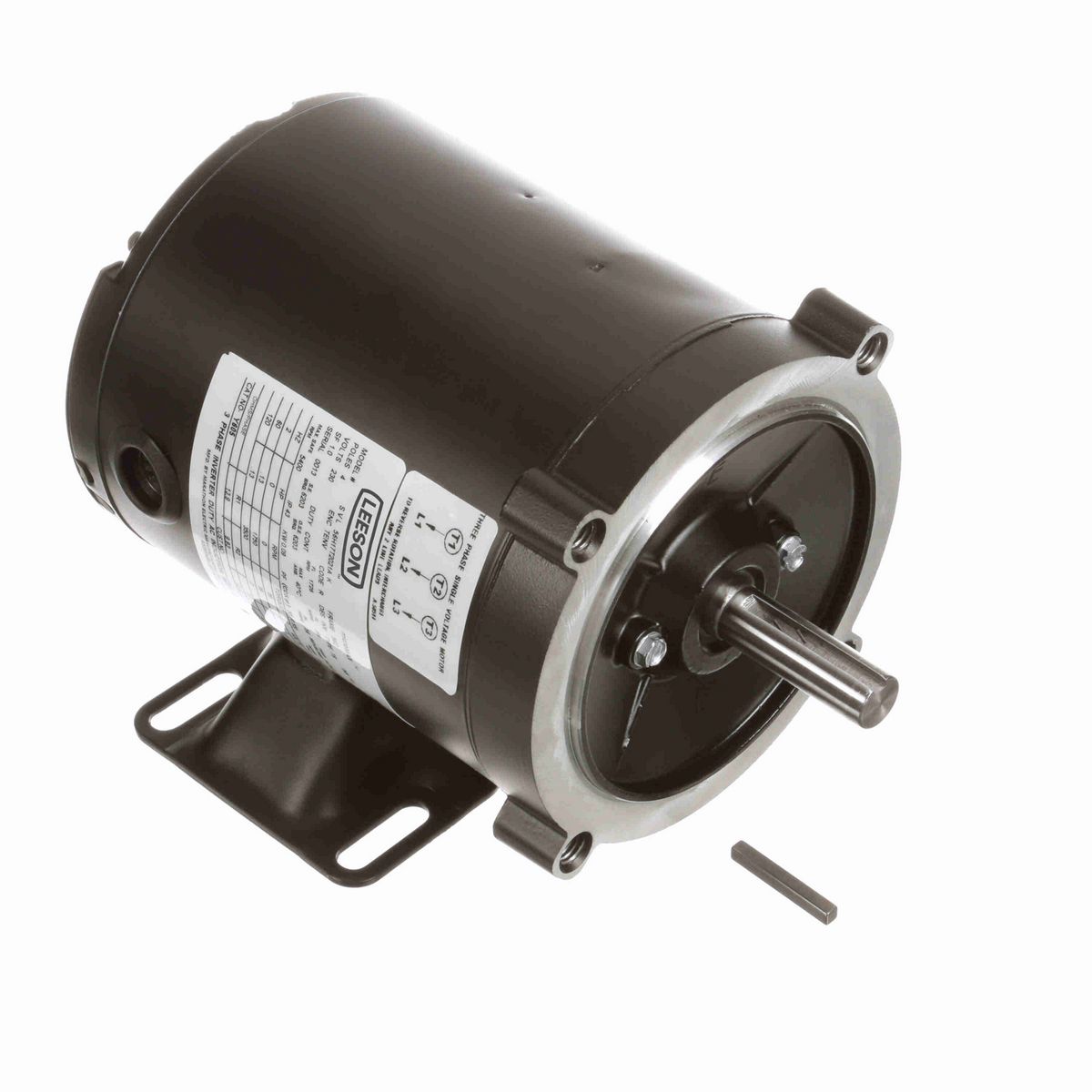 LEESON Speed Ratio Motor, 0.13 HP, 3 Ph, 60 Hz, 230 V, 1800 RPM, 56C Frame, TENV - Y605