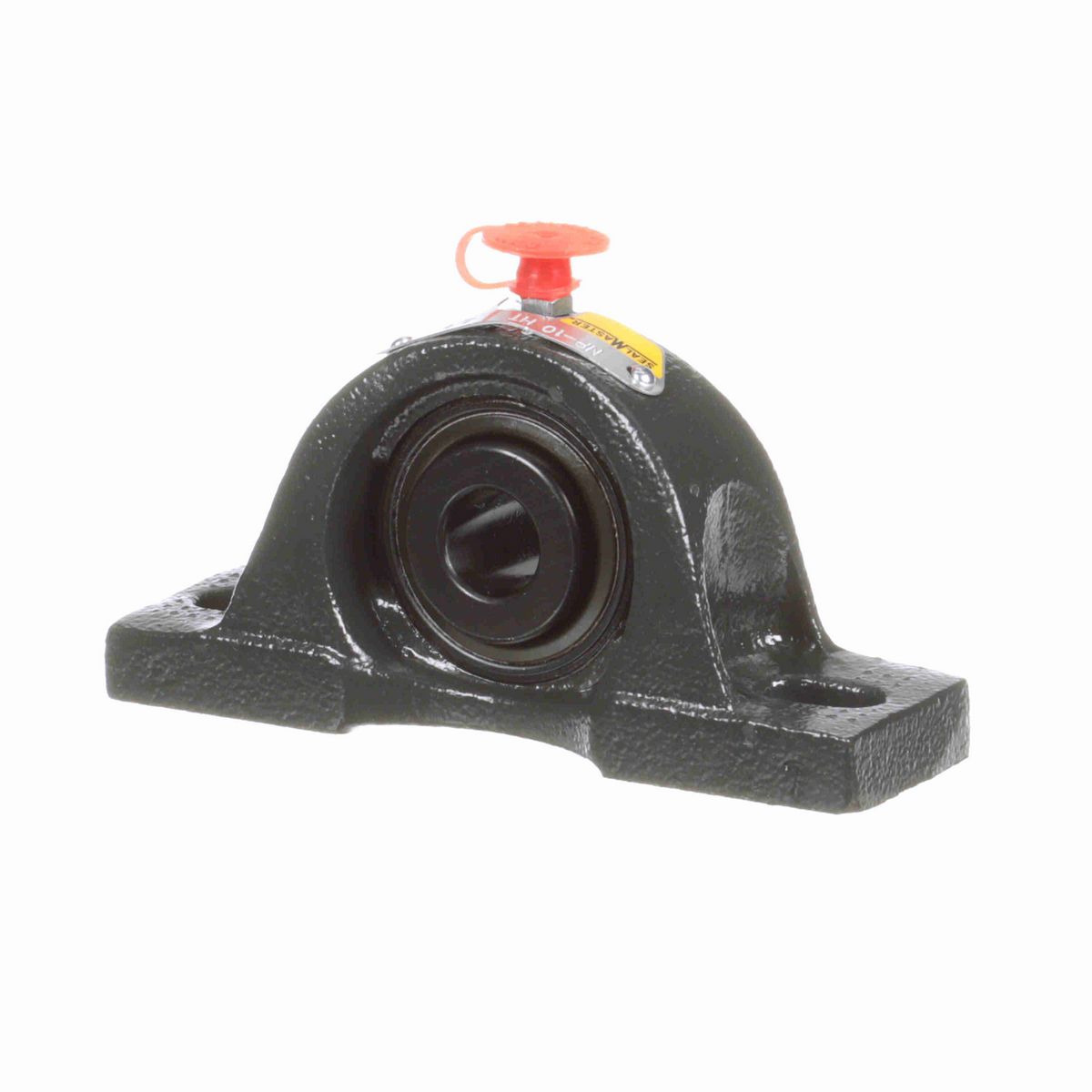 Sealmaster Mounted Cast Iron Two Bolt Pillow Block Ball Bearing - 52100 Bearing Steel, Black Oxided - Setscrew Lock - High Temperature - NP-10 HT