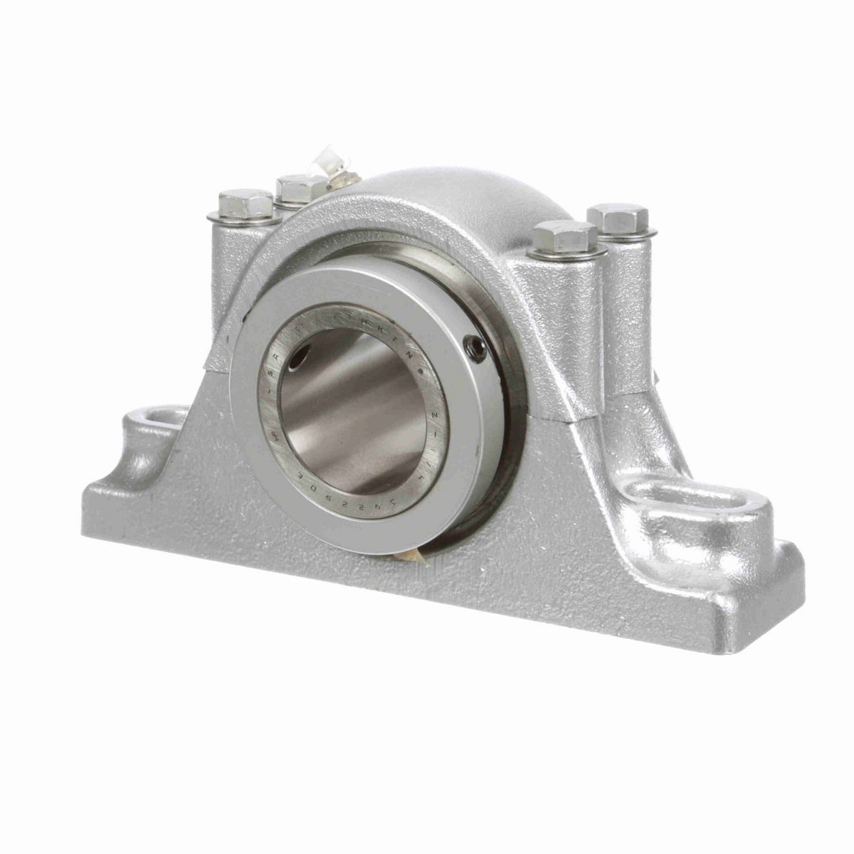 Sealmaster Mounted Flouropolymer Coated Cast Iron Two Bolt Pillow Block Tapered Roller - 52100 Bearing Steel - Double Collar Mount Lock - Corrosion Resistant - RPB 204-C2 CR