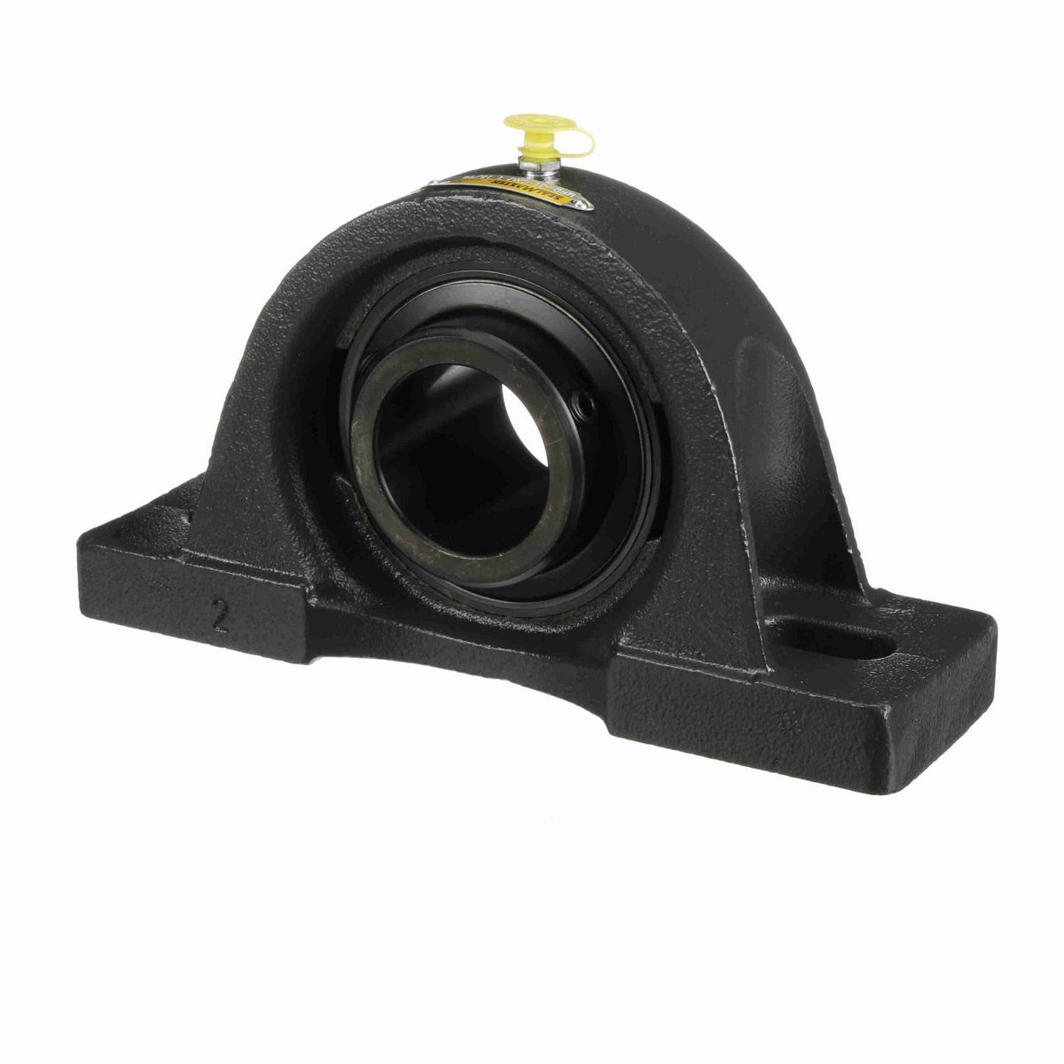 Sealmaster Mounted Cast Iron Two Bolt Pillow Block Ball Bearing - 52100 Bearing Steel, Black Oxided - Double Setscrew Lock - Air Handling Housing Fit, Noise Tested - MPD-31 CXU