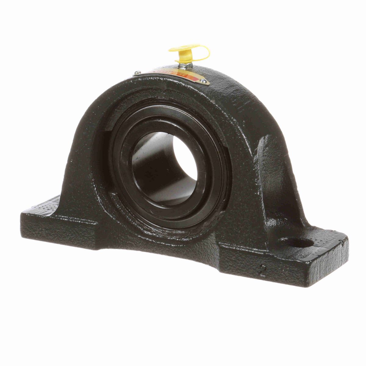 Sealmaster Mounted Cast Iron Two Bolt Low Base Pillow Block Ball Bearing - 52100 Bearing Steel, Black Oxided - Setscrew Lock - NPL-27
