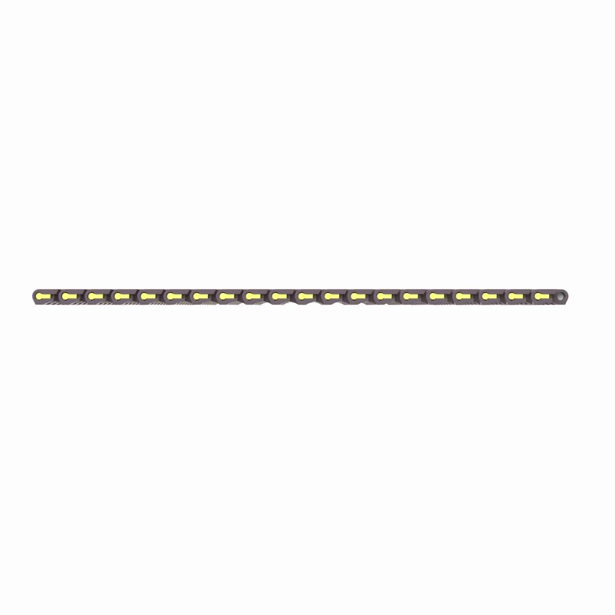 Rexnord 1506 Straight Running Flush Grid, Material: Brown High Performance, Width: 6in, Pitch: 15mm - HP1506-6