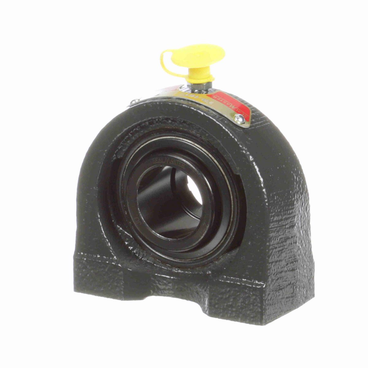 Sealmaster Mounted Cast Iron Tapped Base Pillow Block Ball Bearing - 52100 Bearing Steel, Black Oxided - Concentric Lock - TB-16T