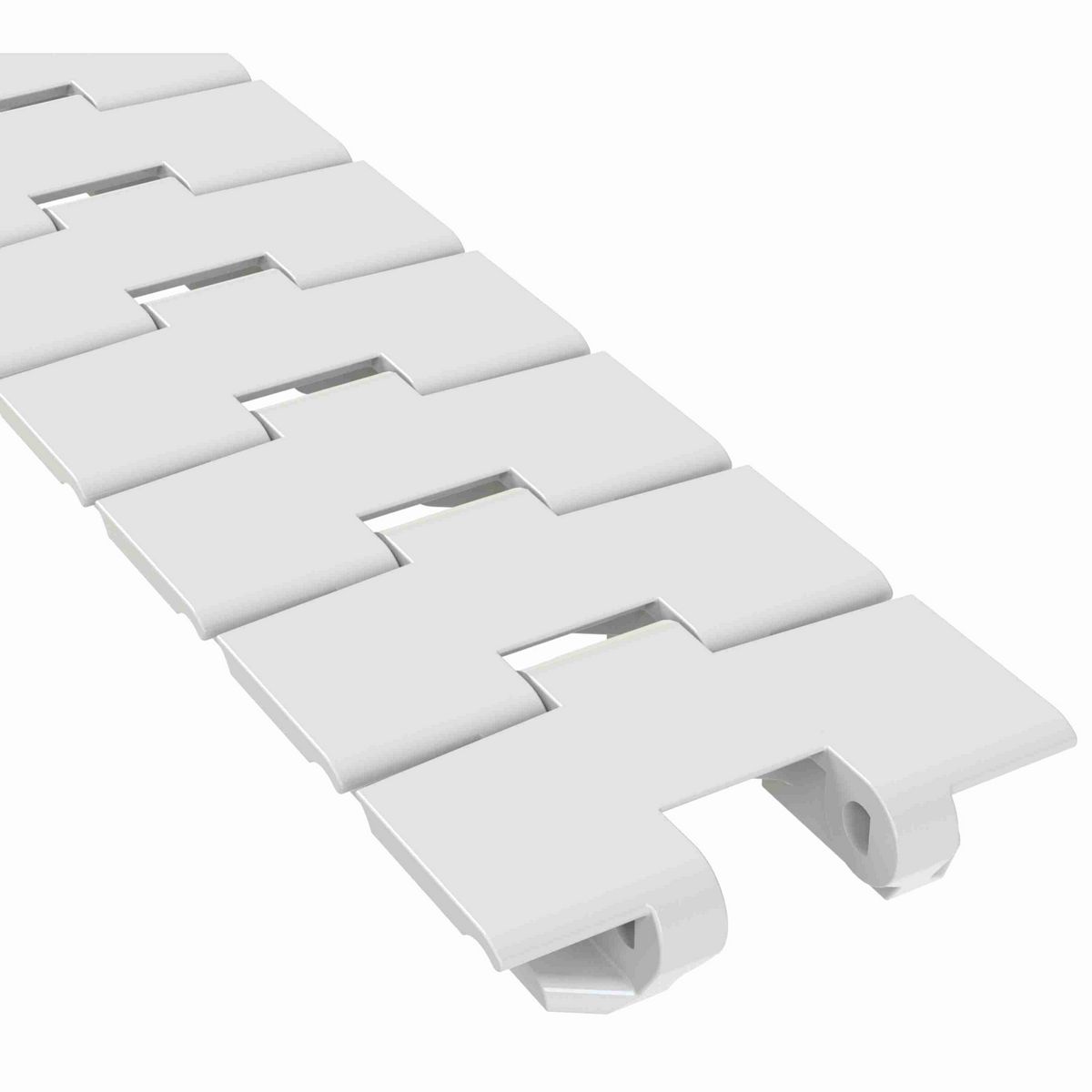 Rexnord 880TAB Side-flexing Solid Top, Material: Silver Platinum Series, Width: 3.25in, Pitch: 1.5in - 81429451