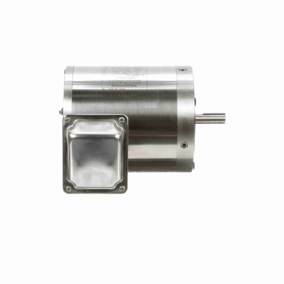LEESON SST Duck™ General Purpose Motor, 0.33 & 0.25 HP, 3 Ph, 60 & 50 Hz, 230/460 & 190/380 V, 1800 & 1500 RPM, 56C Frame, TENV - 191202.00