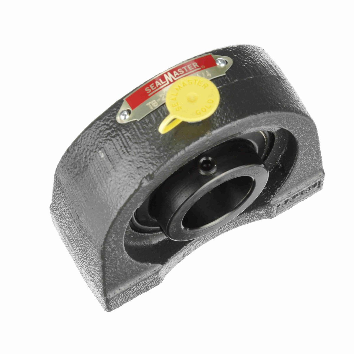Sealmaster Mounted Cast Iron Tapped Base Pillow Block Ball Bearing - 52100 Bearing Steel, Black Oxided - Setscrew Lock - TB-20