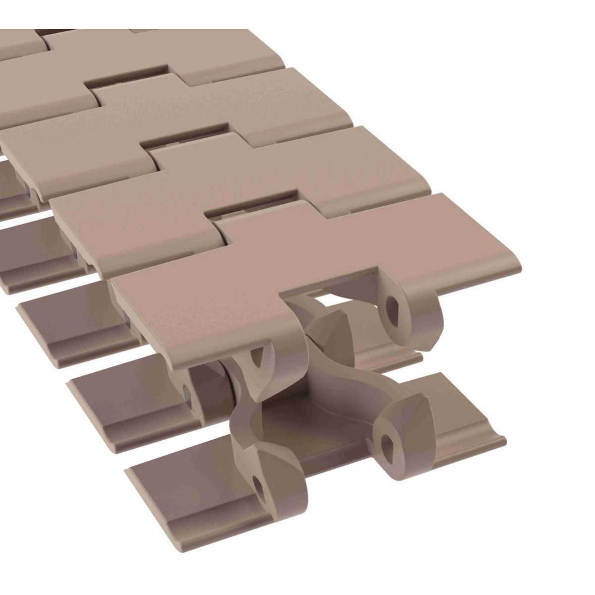 Rexnord 880B Side-flexing Solid Top, Material: Tan Low Friction, Width: 3.25in, Pitch: 1.5in - LF880K3-1/4