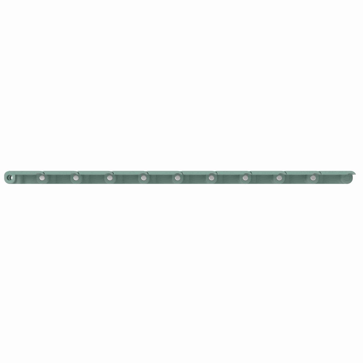 Rexnord 820 Straight Running Solid Top, Material: Heat Stabilized (Green), Width: 3.25in, Pitch: 1.5in - 81426851