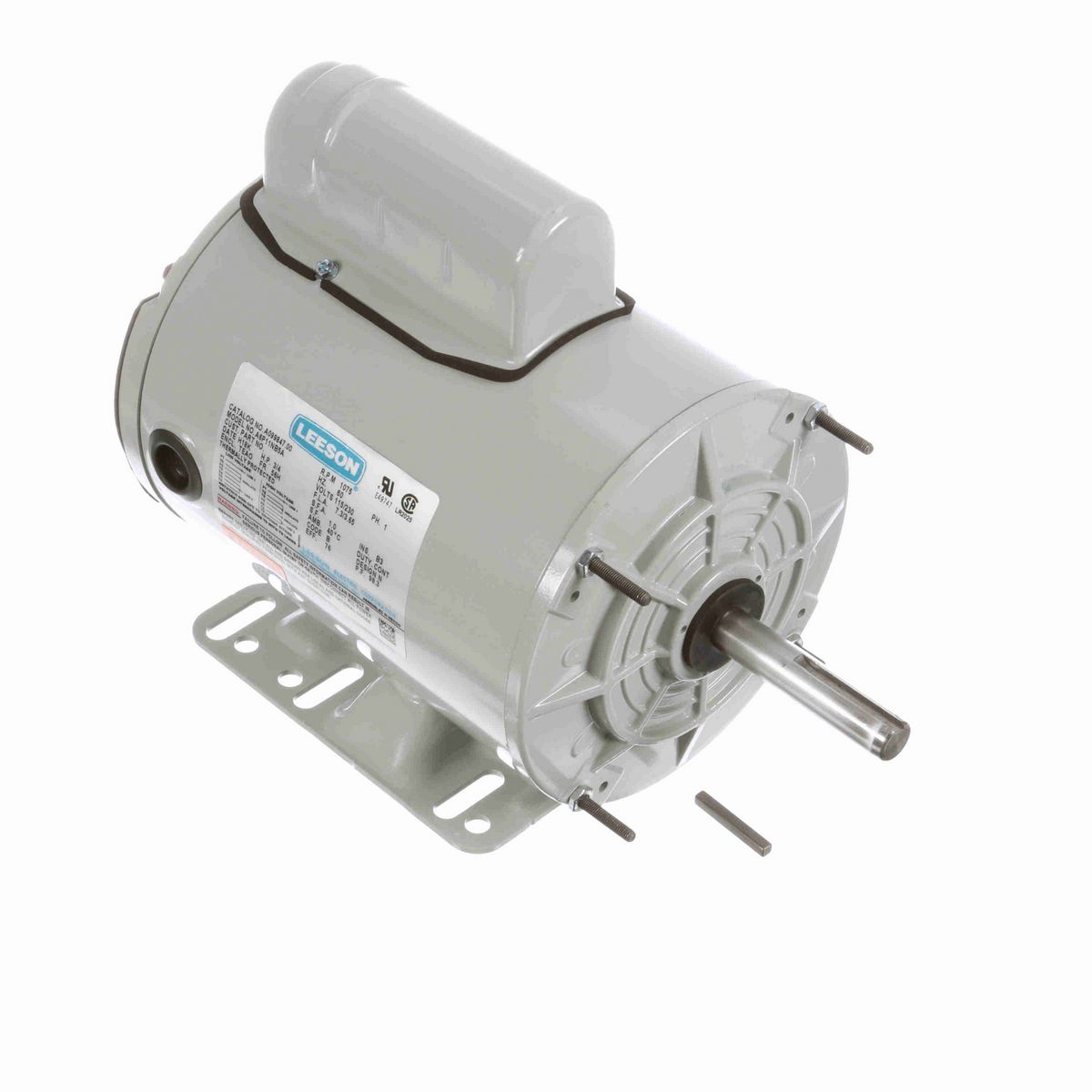 LEESON Agricultural Motor, 0.75 HP, 1 Ph, 60 Hz, 115/230 V, 1200 RPM, 56H Frame, TEAO - A099847.00