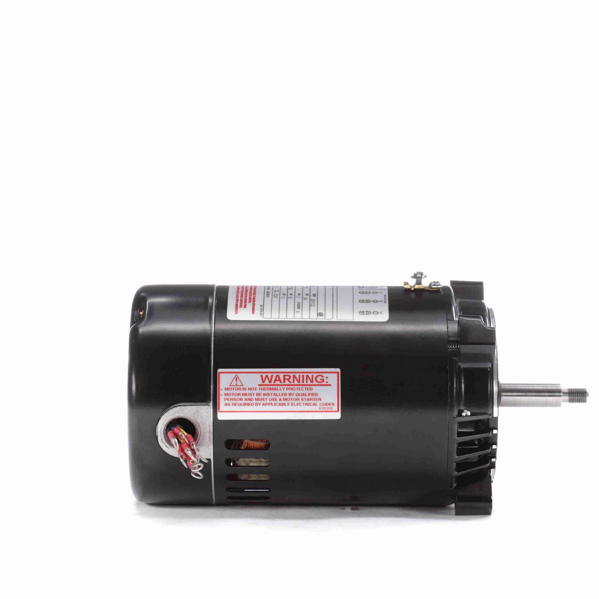 Century Pool Pump Motor, 3/4 HP, 3 Ph, 60 Hz, 208-230/460 V, 3600 RPM, 56J Frame, ODP - T3072