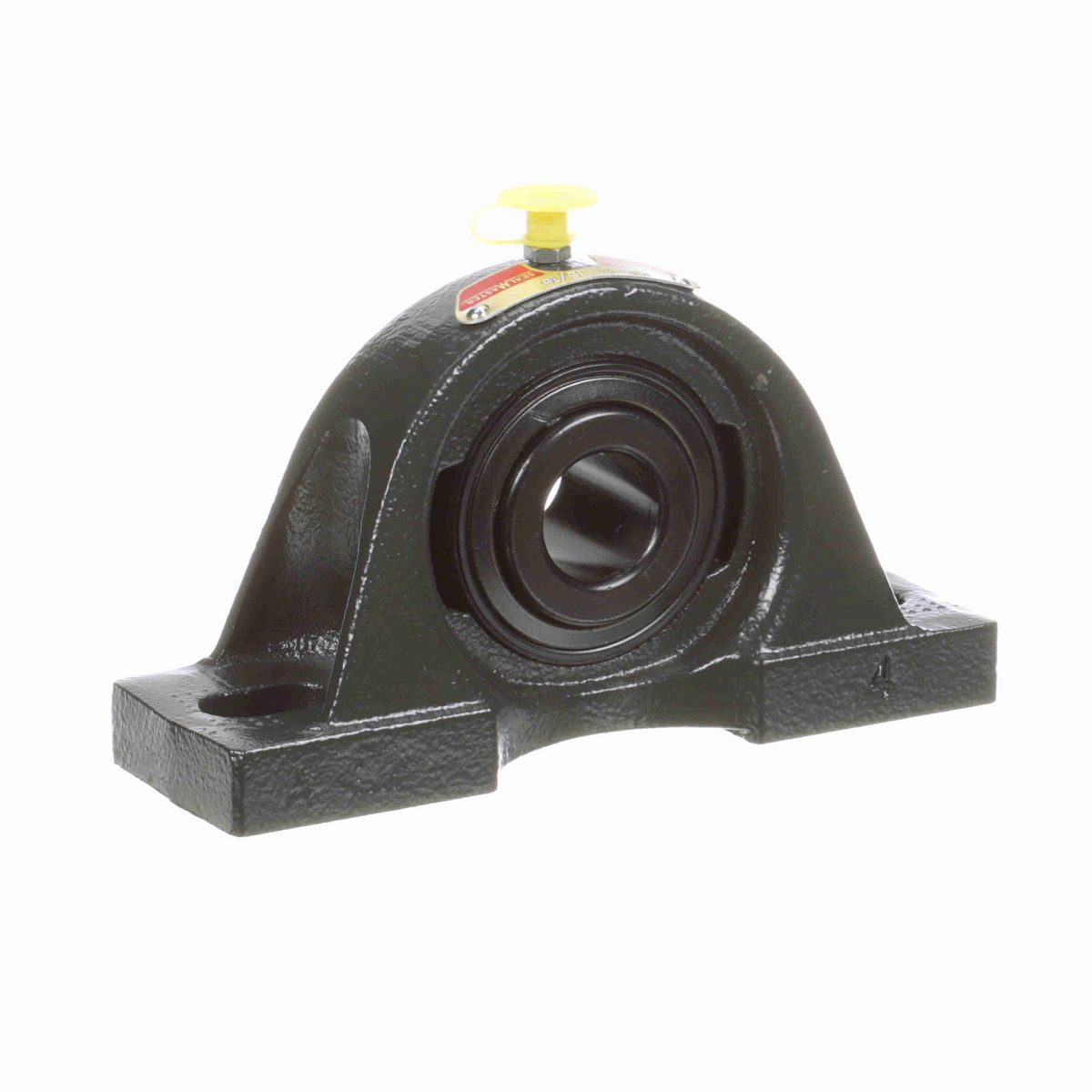 Sealmaster Mounted Cast Iron Two Bolt Pillow Block Ball Bearing - 52100 Bearing Steel, Black Oxided - Setscrew Lock - MP-15