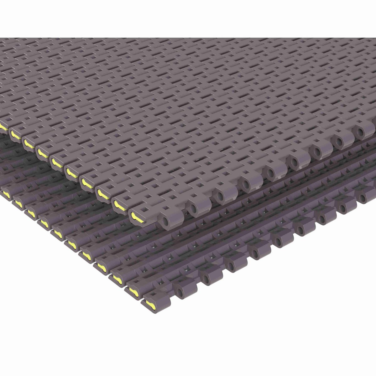 Rexnord 1506 Straight Running Flush Grid, Material: Brown High Performance, Width: 9in, Pitch: 15mm - HP1506-9