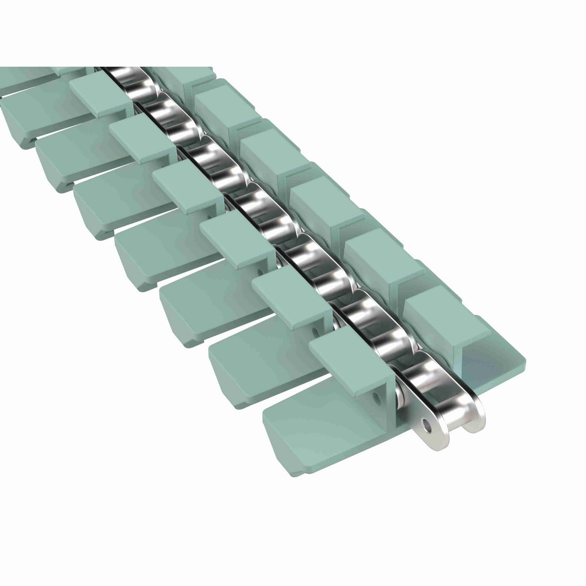 Rexnord 1873TAB SideGrip™ Side-flexing, Material: Heat Stabilized (Green), Width: 3.75in, Pitch: 1.5in - 81450401