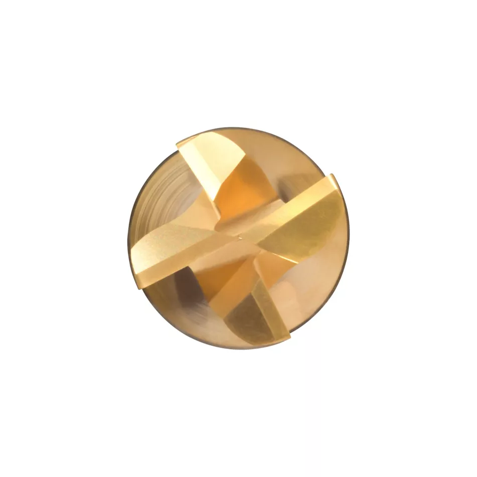 Solid Carbide End Mill for Roughing and Finishing of Multiple Materials Kennametal GOmill PRO - Radiused - 4 Flutes - Weldon Shank - Metric [7231675]