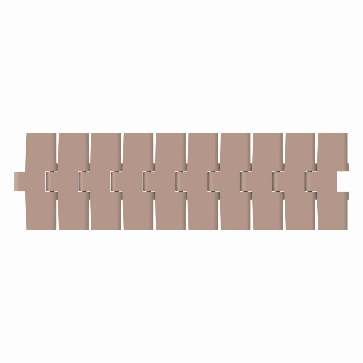 Rexnord 880TAB Side-flexing Solid Top, Material: Tan Low Friction, Width: 4.5in, Pitch: 1.5in - LF880TK4-1/2