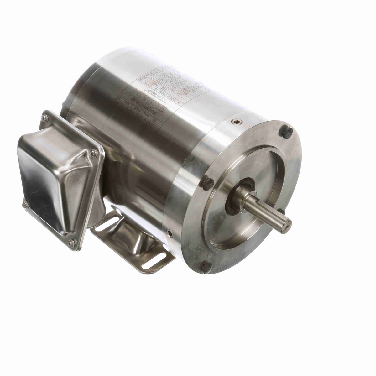 LEESON SST Duck™ General Purpose Motor, 0.33 & 0.25 HP, 3 Ph, 60 & 50 Hz, 230/460 & 190/380 V, 1800 & 1500 RPM, 56C Frame, TENV - 191201.00