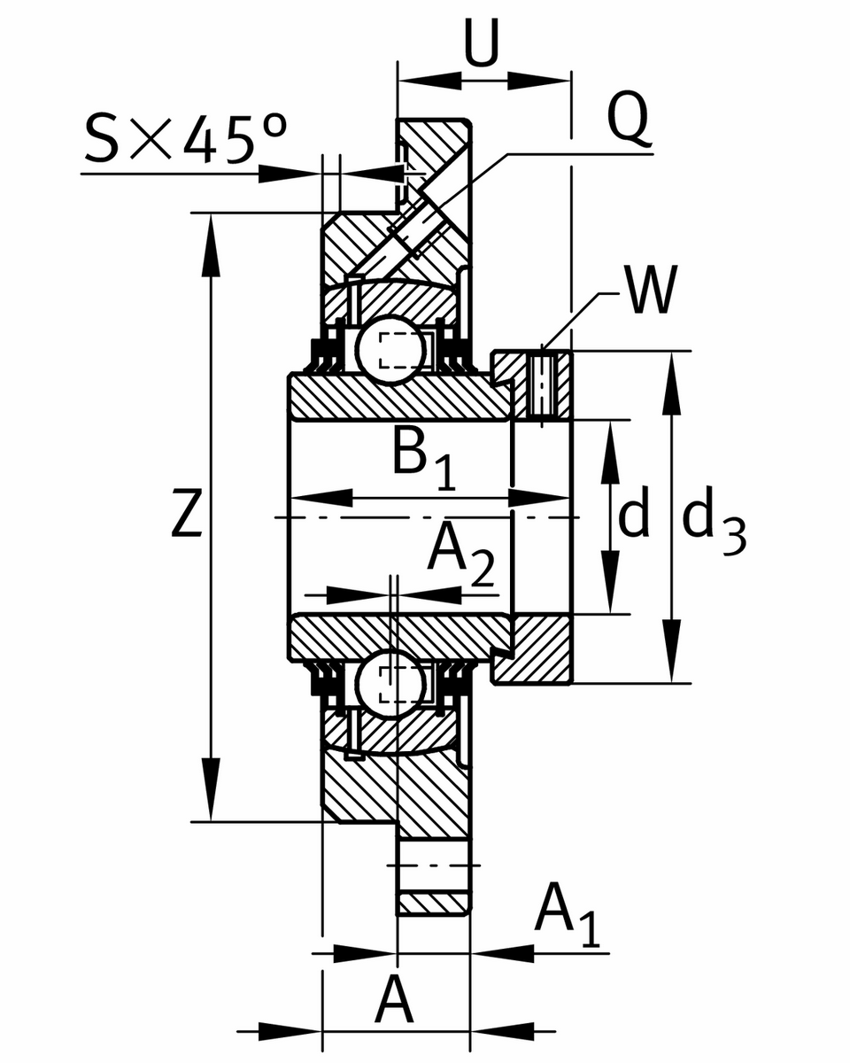 Фланцевый корпус INA TME70-XL