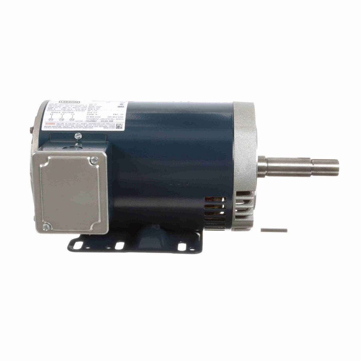 LEESON Close-Coupled Pump Motor, 3 HP, 3 Ph, 60 Hz, 200 V, 3600 RPM, 145JMV Frame, DP - GT2009