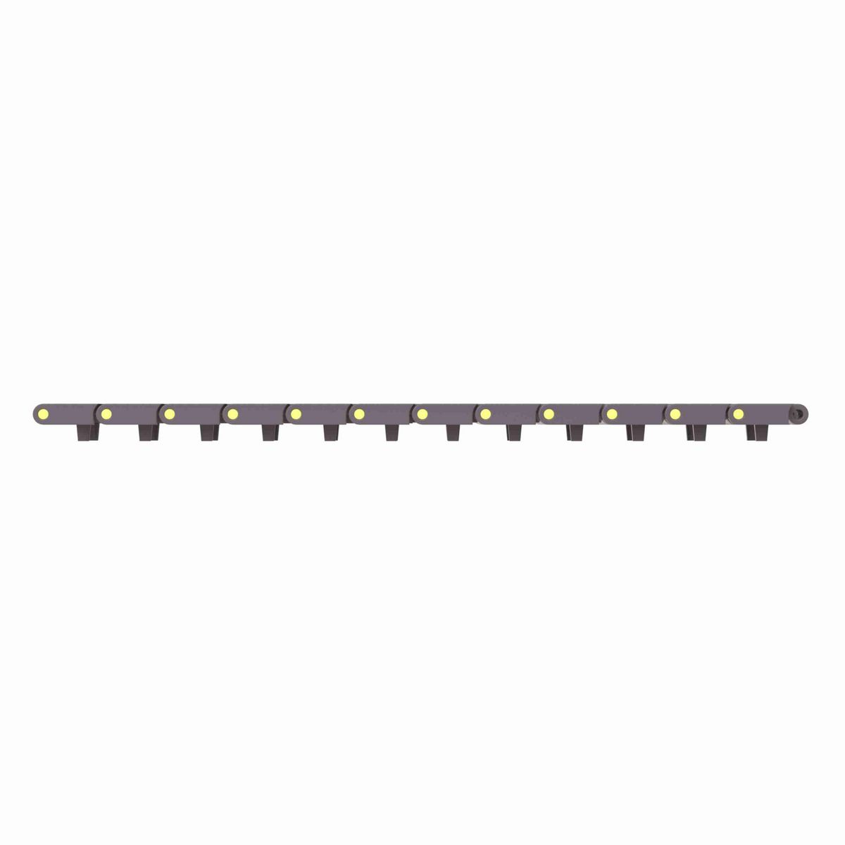 Rexnord 5705DTS Straight Running DTS®, Material: Brown High Performance, Width: 4.5in, Pitch: 1.5in - 81421381