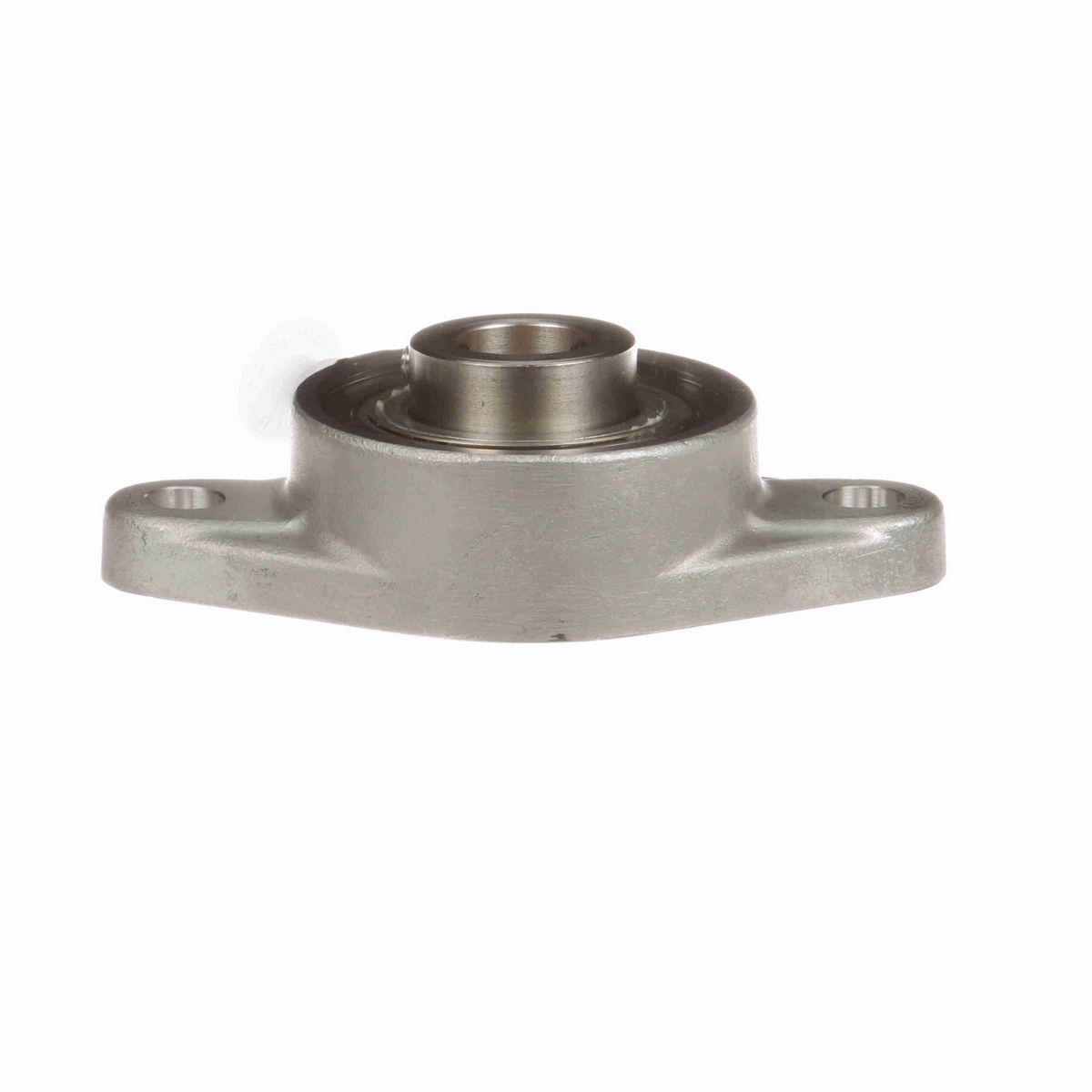 Sealmaster Mounted Stainless Steel Two Bolt Flange Ball Bearing - 52100 Bearing Steel, Phosphorus Nickel Coated - Setscrew Lock - Corrosion Resistant - CRFTS-PN12