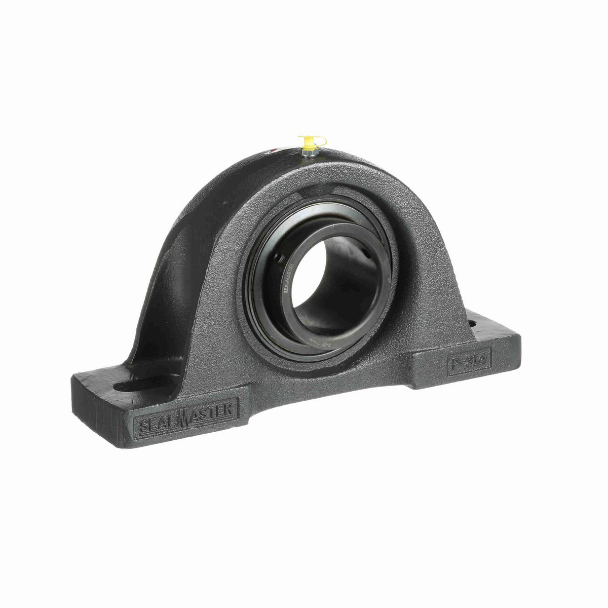 Sealmaster Mounted Cast Iron Two Bolt Pillow Block Ball Bearing - 52100 Bearing Steel, Black Oxided - Setscrew Lock - MP-51