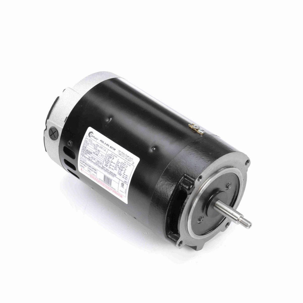Century Pool Pump Motor, 3.0 HP, 3 Ph, 60 Hz, 208-230/460 V, 3600 RPM, N56J Frame, DP - H741