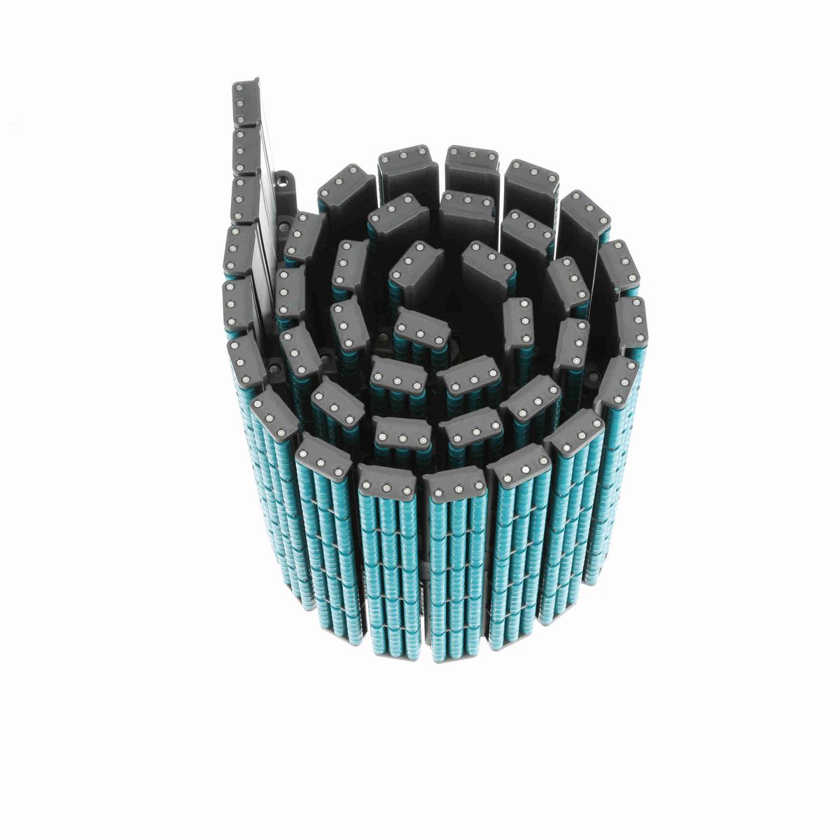 System Plast 8257LBP Straight Running Low Backline Pressure, Material: Gray Low Friction, Width: 12in, Pitch: 1.5in - LFG8257LBP-K1200