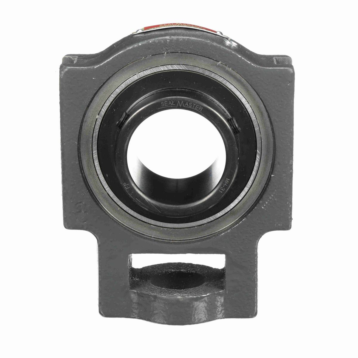 Sealmaster Mounted Cast Iron Wide Slot Take Up Housing & Frame Assembly Ball Bearing - 52100 Bearing Steel, Black Oxided - Setscrew Lock - STMH-31