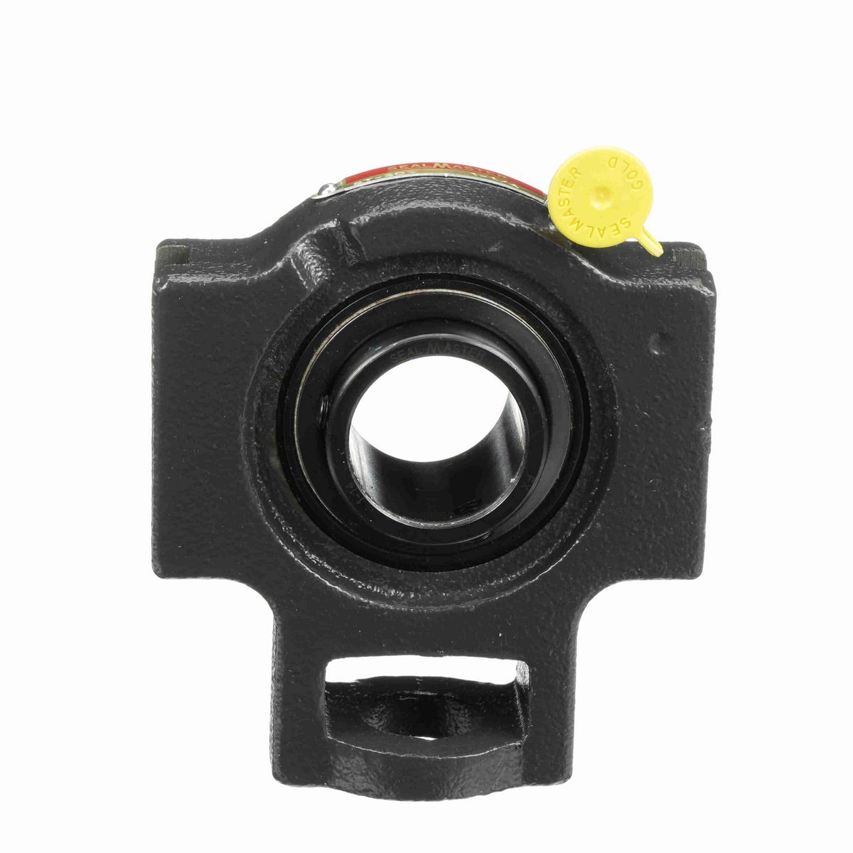Sealmaster Mounted Cast Iron Wide Slot Take Up Ball Bearing - 52100 Bearing Steel, Black Oxided - Setscrew Lock - ST-20R