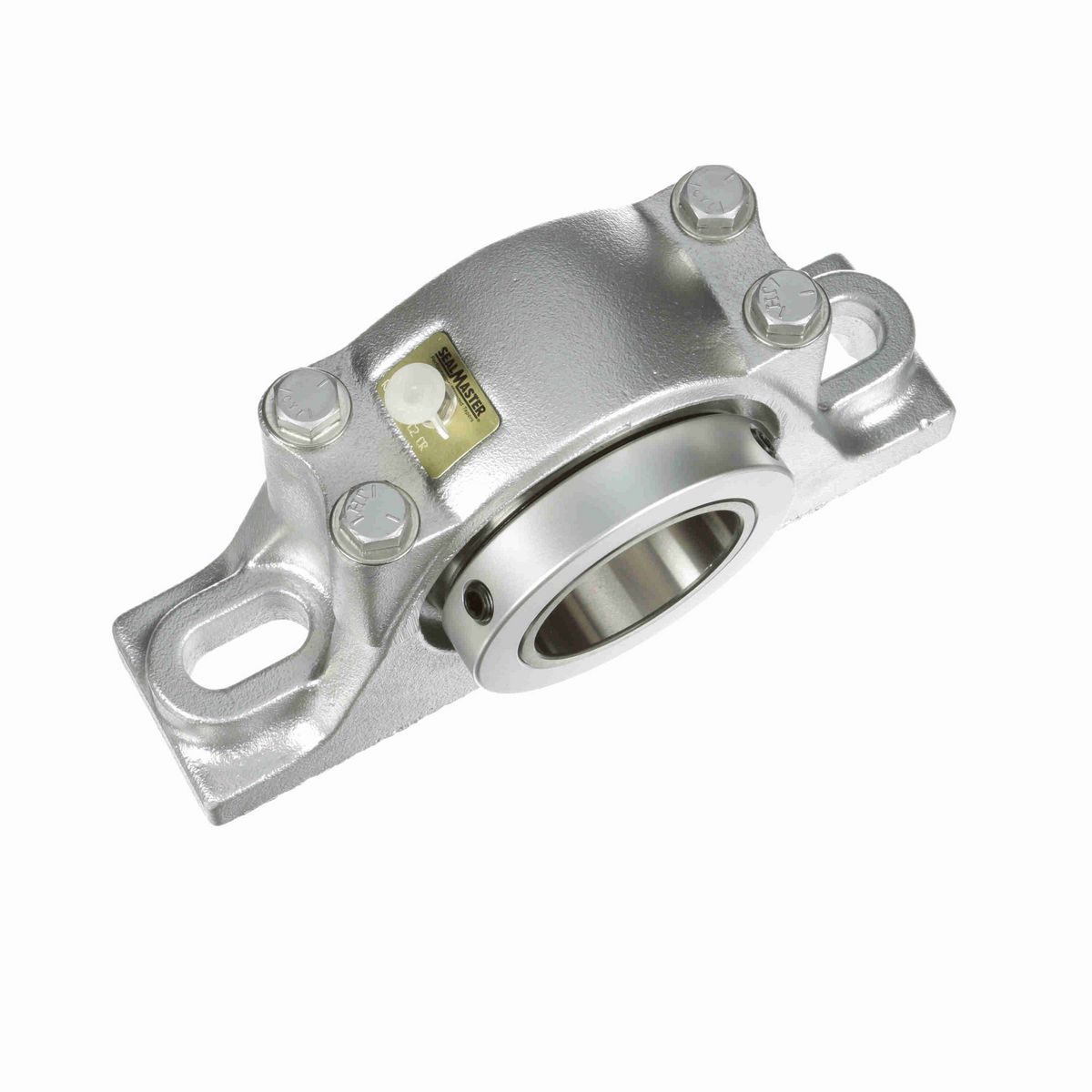 Sealmaster Mounted Flouropolymer Coated Cast Iron Two Bolt Pillow Block Tapered Roller - 52100 Bearing Steel - Collar Mount Lock - Corrosion Resistant - RPBA 300-C2 CR