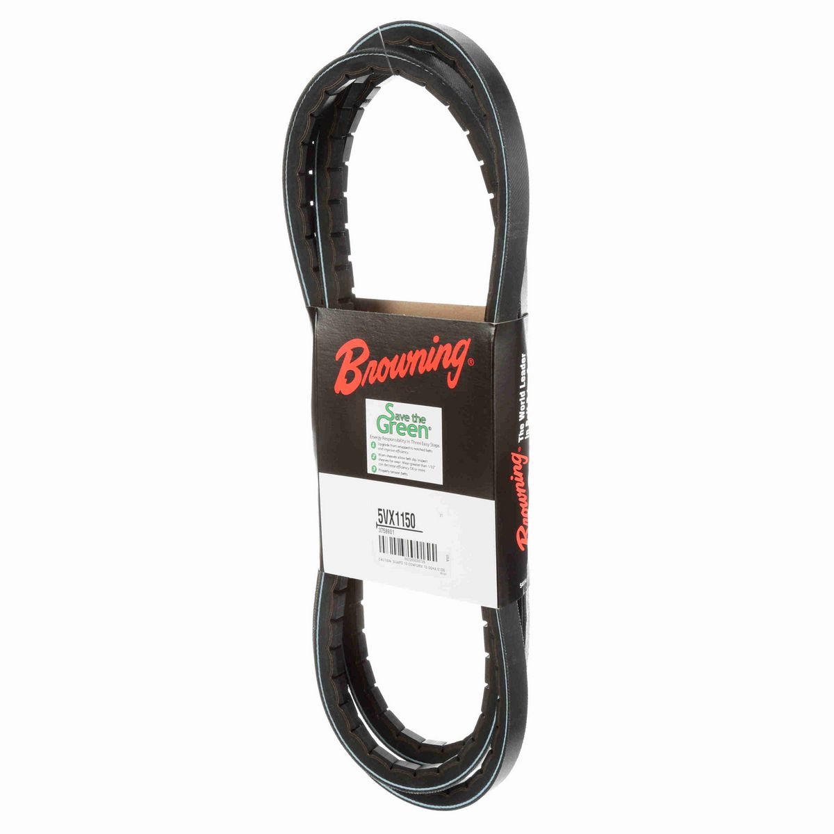 Browning EPDM Notched Belt 98% Efficient - 5VX1150
