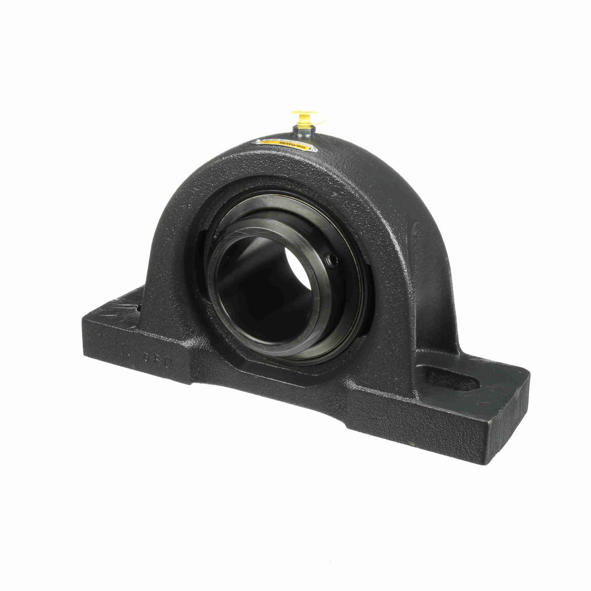 Sealmaster Mounted Cast Iron Two Bolt Pillow Block Ball Bearing - 52100 Bearing Steel, Black Oxided - Double Setscrew Lock - Air Handling Housing Fit, Noise Tested - MPD-47 CXU