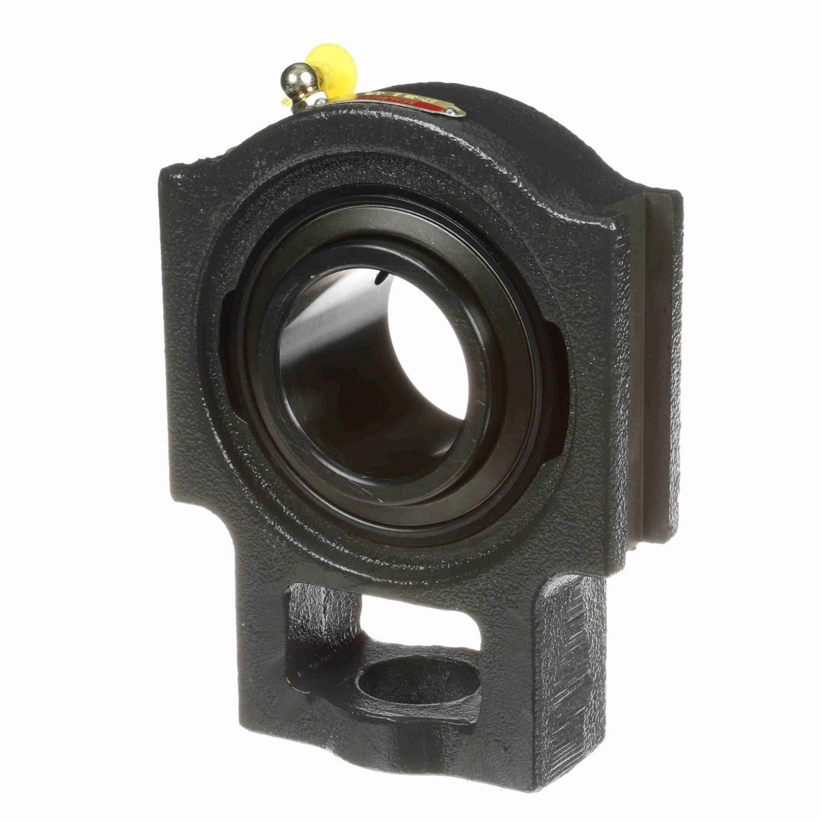 Sealmaster Mounted Cast Iron Wide Slot Take Up Ball Bearing - 52100 Bearing Steel, Black Oxided - Setscrew Lock - ST-38