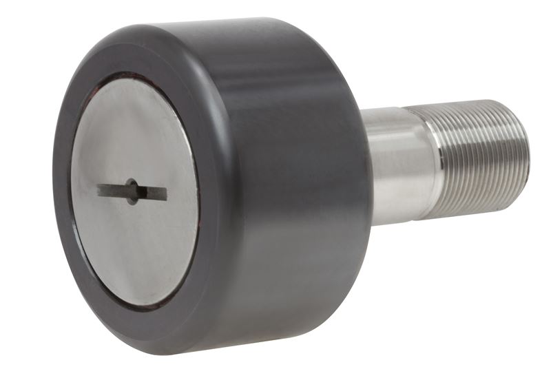 Игольчатый опорный ролик с цапфой RBC S104L, цилиндрический, с уплотнением, со шлицем под отвёртку