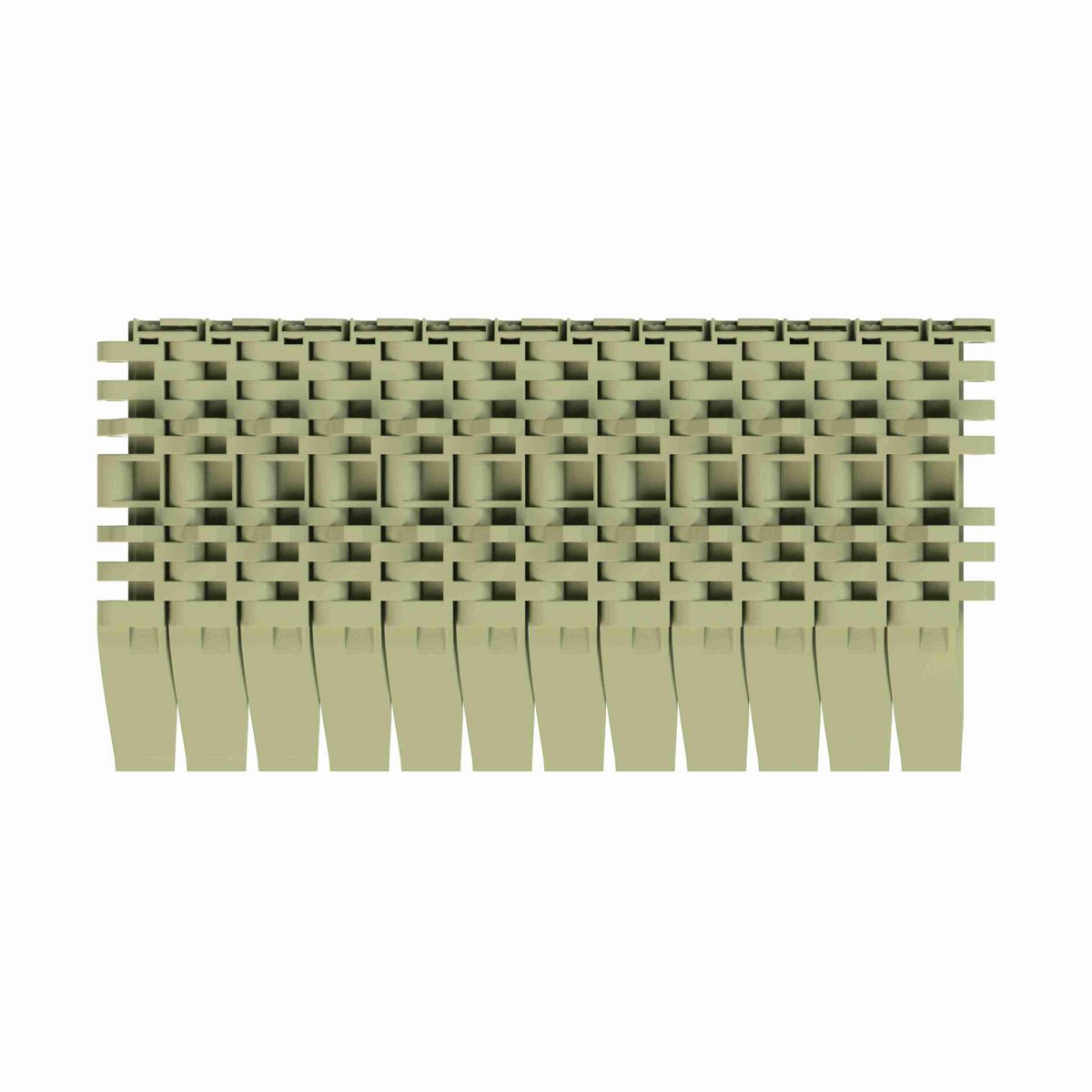 Rexnord 7705DTS Straight Running DTS®, Material: Green Abrasion Resistant Polyamide, Width: 4.5in, Pitch: 1in - 81431301