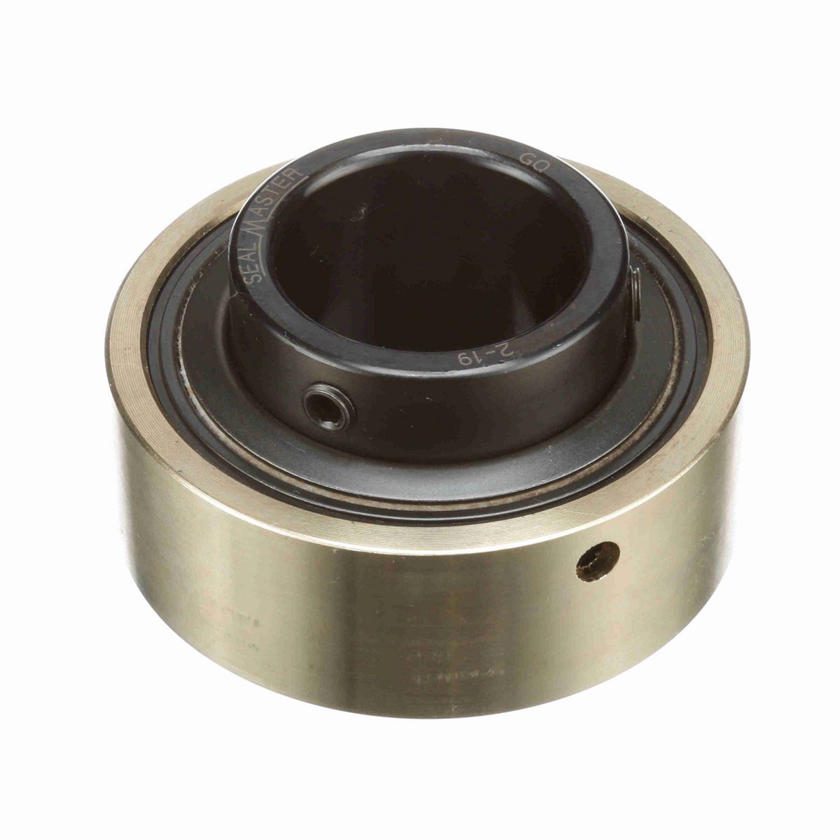 Sealmaster Mounted Insert Only Ball Bearing - 52100 Bearing Steel, Black Oxided - Setscrew Lock - AR-2-19