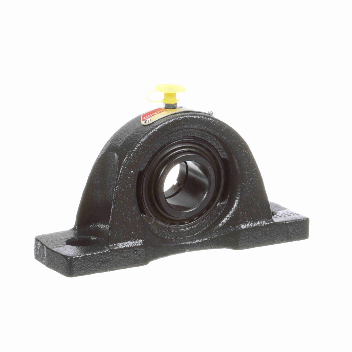 Sealmaster Mounted Cast Iron Two Bolt Pillow Block Ball Bearing - 52100 Bearing Steel, Black Oxided - Concentric Lock - NP-19TC