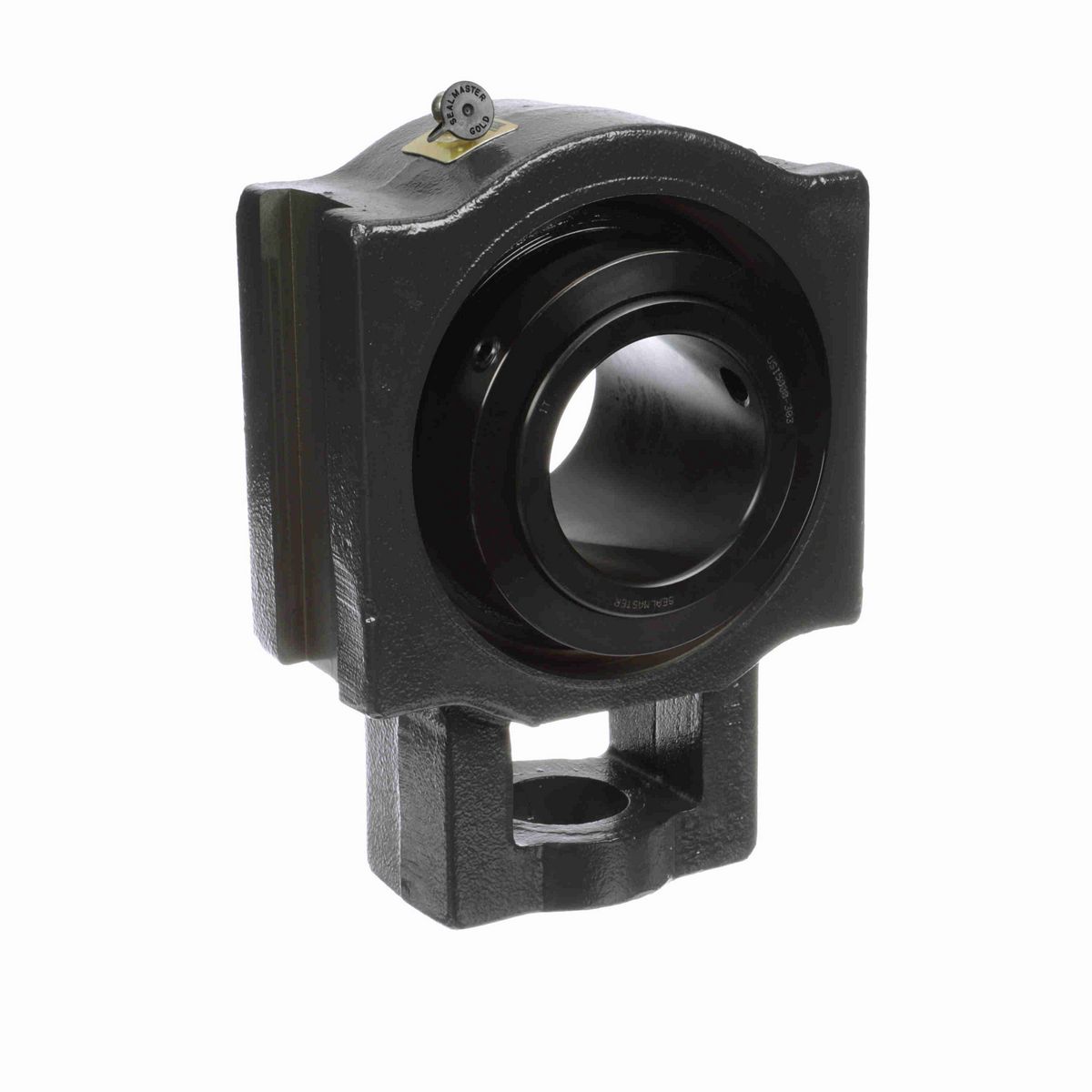 Sealmaster Mounted Cast Iron Wide Slot Take Up Spherical Roller - 52100 Bearing Steel, Black Oxided - Collar Mount Lock - USTU5000-303