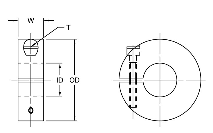 One-Piece Split Shaft Collars - Imperial Timken 68514463236