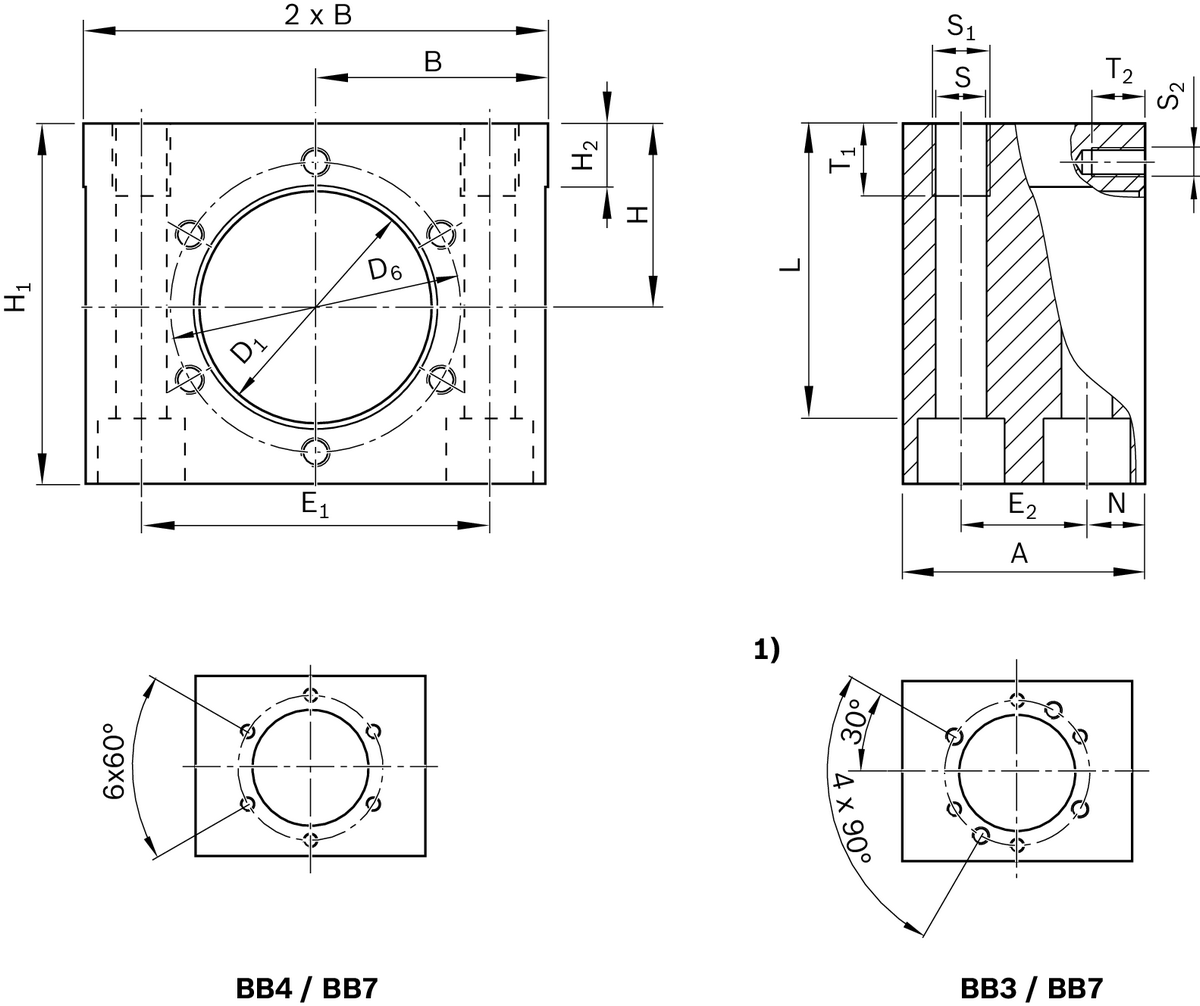 Корпус Bosch Rexroth MGS 40X10/20 [R150640021]