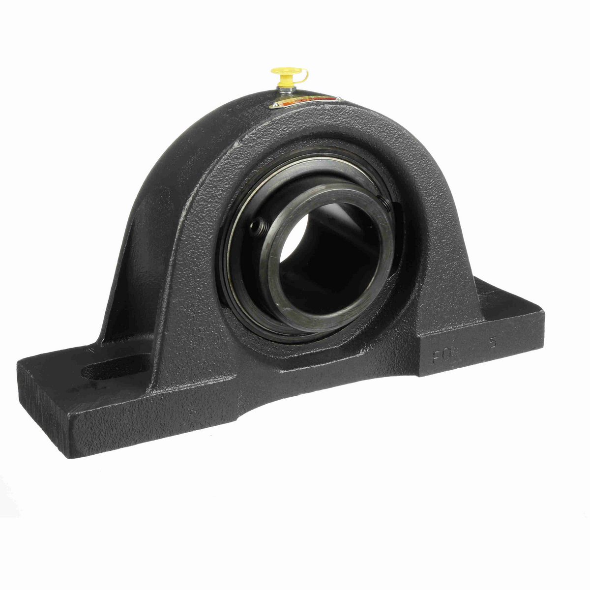 Sealmaster Mounted Cast Iron Two Bolt Pillow Block Ball Bearing - 52100 Bearing Steel, Black Oxided - Double Setscrew Lock - MPD-43
