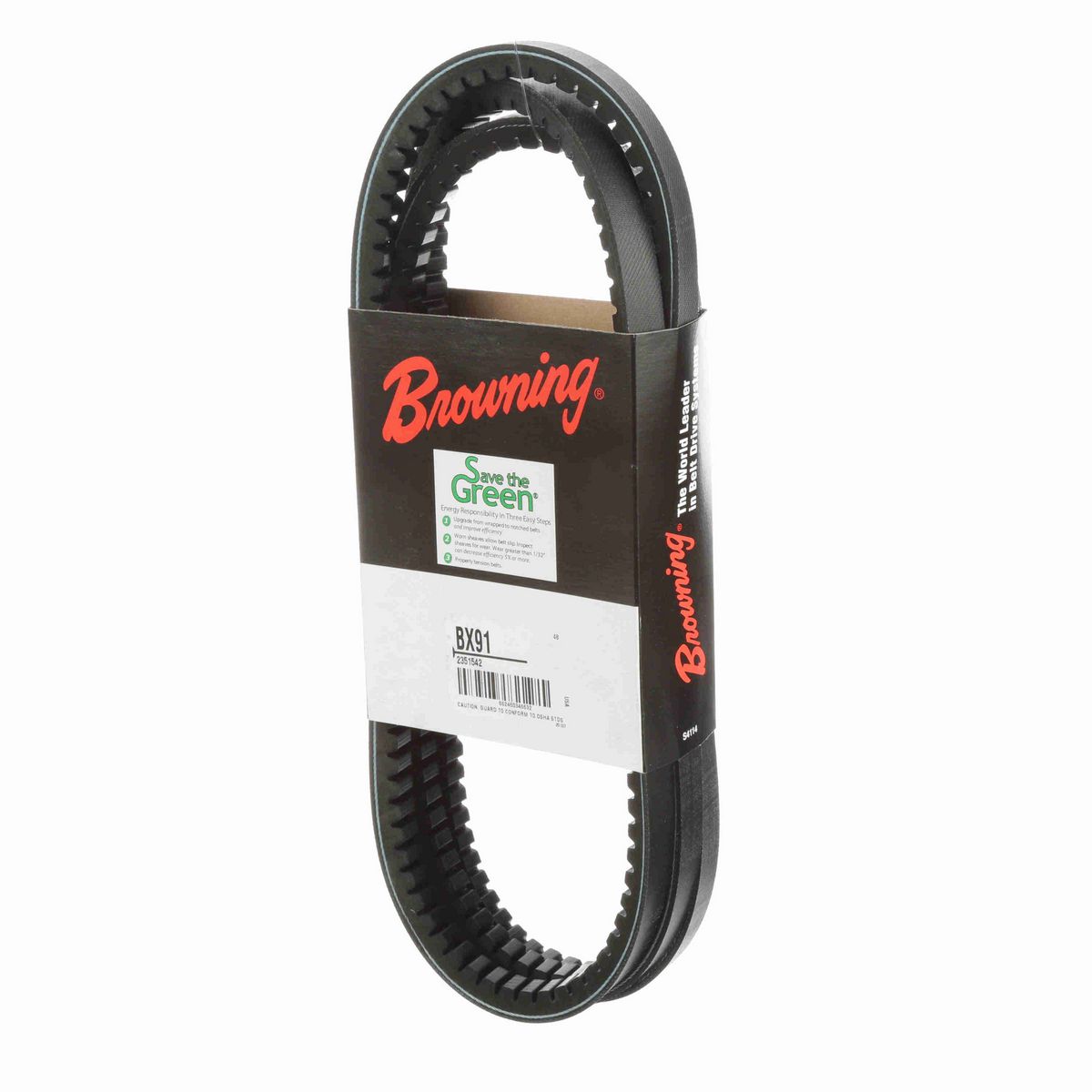 Browning EPDM Notched Belt 98% Efficient - BX91