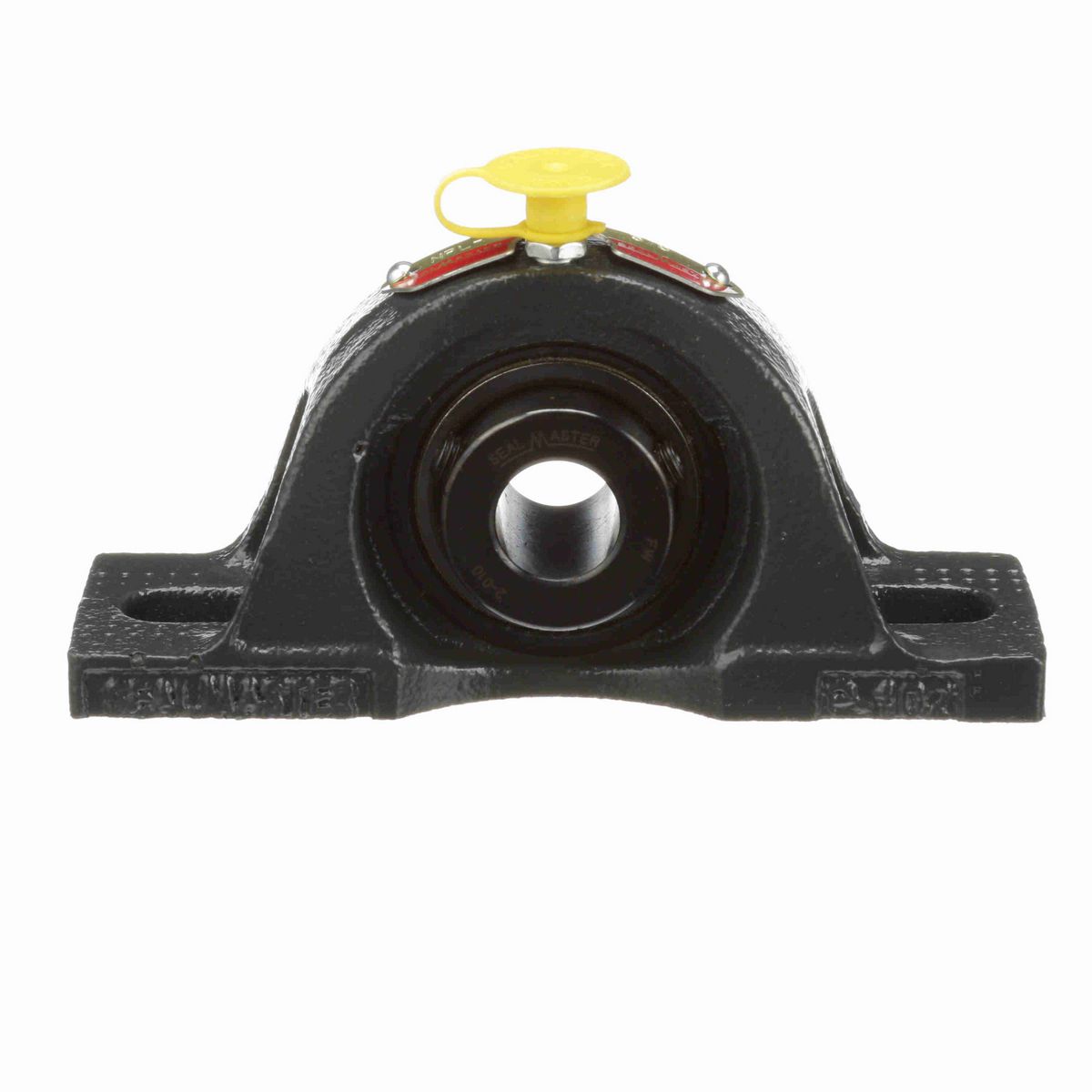 Sealmaster Mounted Cast Iron Two Bolt Low Base Pillow Block Ball Bearing - 52100 Bearing Steel, Black Oxided - Setscrew Lock - NPL-10