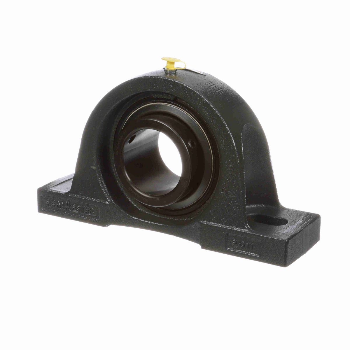 Sealmaster Mounted Cast Iron Two Bolt Pillow Block Ball Bearing - 52100 Bearing Steel, Black Oxided - Setscrew Lock - MP-313