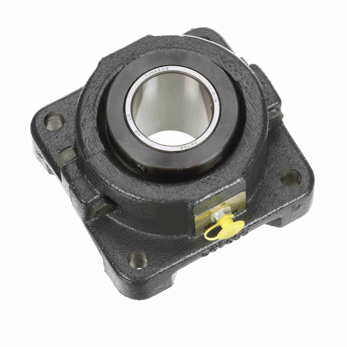 Sealmaster Mounted Cast Iron Four Bolt Flange Tapered Roller - 52100 Bearing Steel - Double Collar Mount Lock - RFB 115C