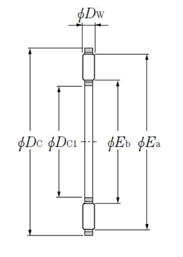 Упорный игольчатый роликоподшипник NTN AXK1122