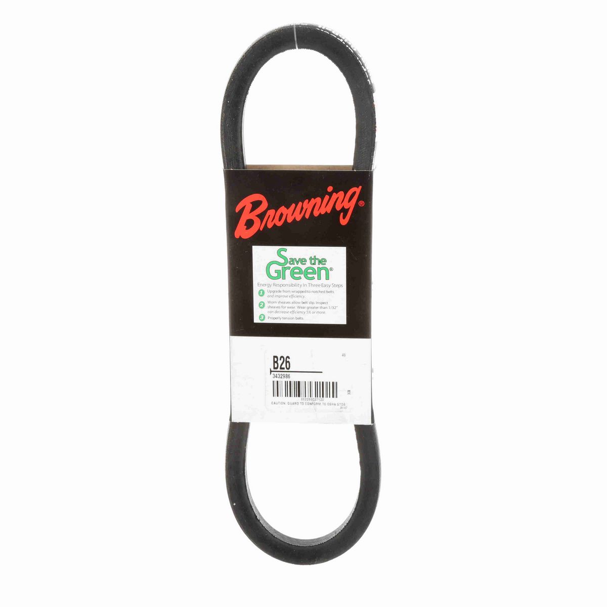Browning Neoprene Wrapped Belt 95% Efficient - B26