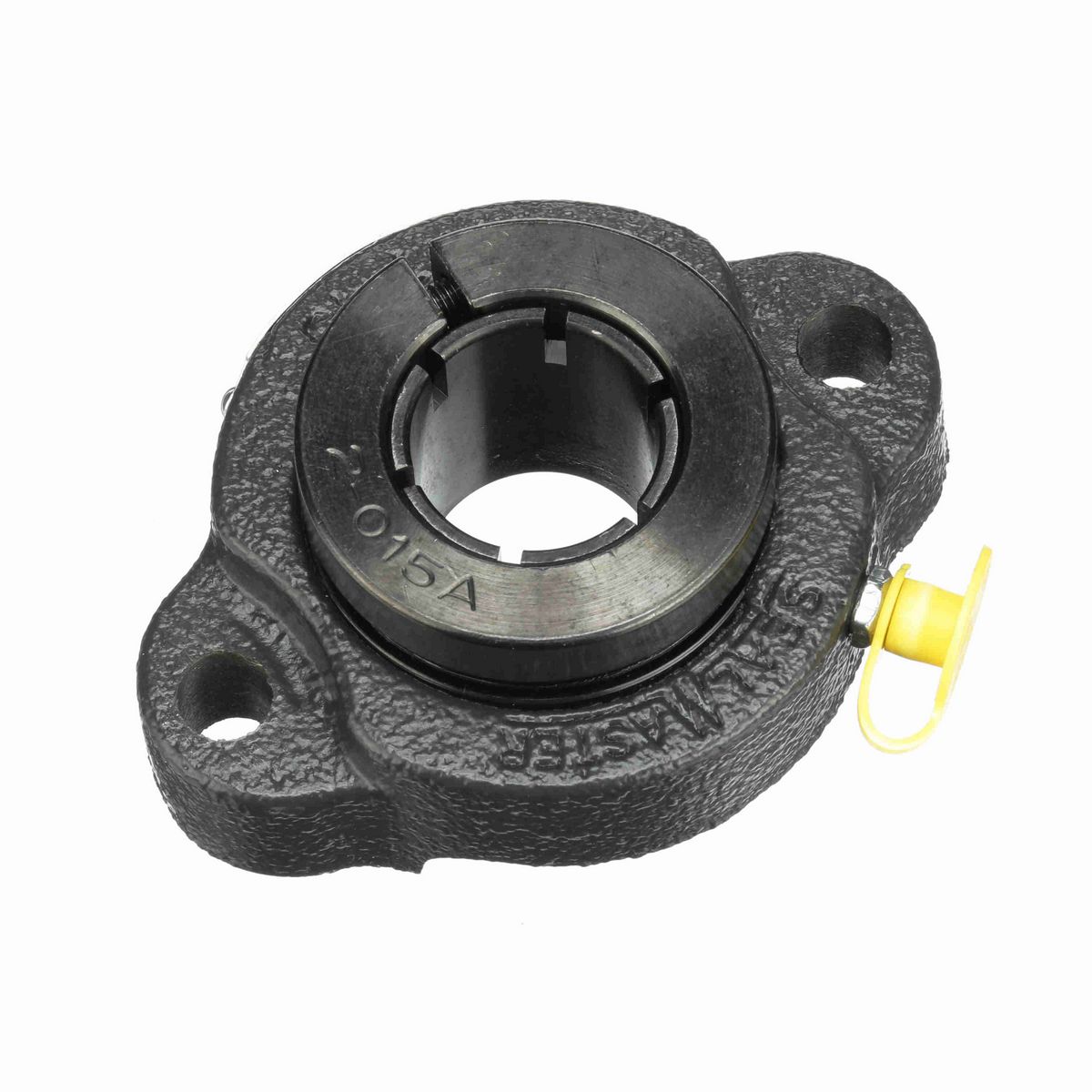 Sealmaster Mounted Cast Iron Two Bolt Flange Ball Bearing - 52100 Bearing Steel, Black Oxided - Concentric Lock - TFT-16TC-1