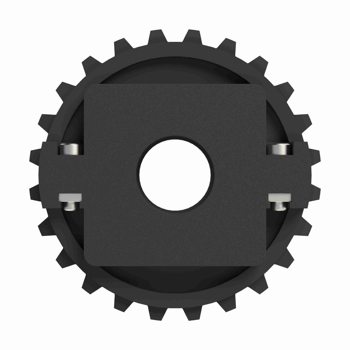Rexnord 1500 Series Split Molded Nylon Sprocket with 24 Teeth and 30mm Round Idler Bore - 614-213-8